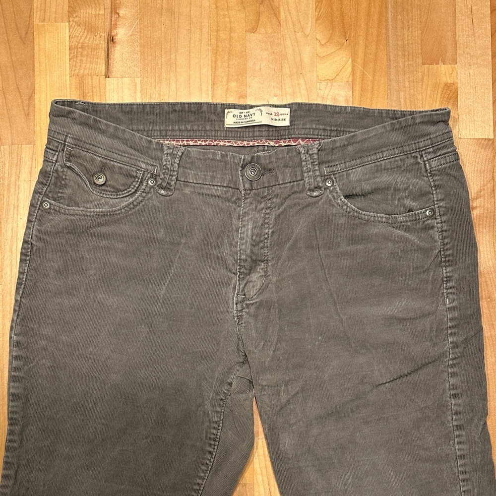 Old Navy Gray Women’s Corduroy Pants